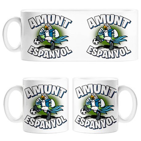 Taza parodia de perico el periquito la mascota de fútbol