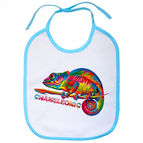 Babero ilustración chameleoinc camaleónico camaleón