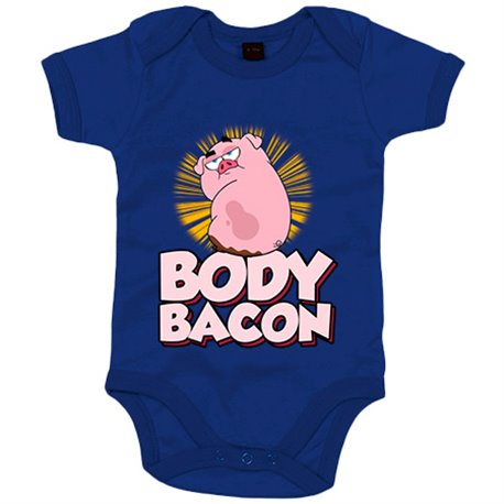 Body bebé divertido body bacon