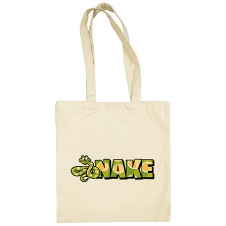 Bolsa de tela dibujo de serpiente snake