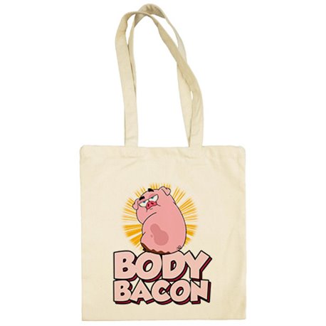 Bolsa de tela divertido body bacon