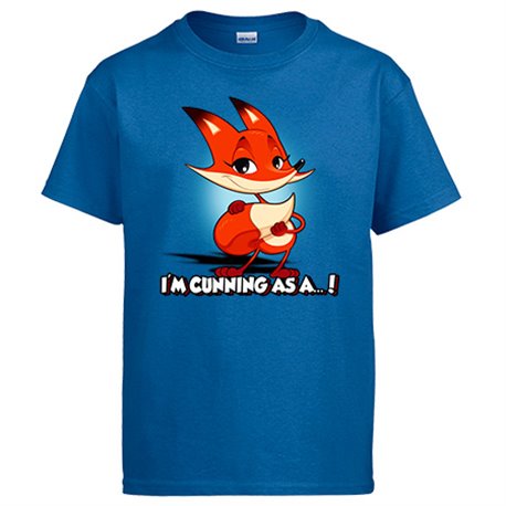 Camiseta frase tan astuto como un zorro