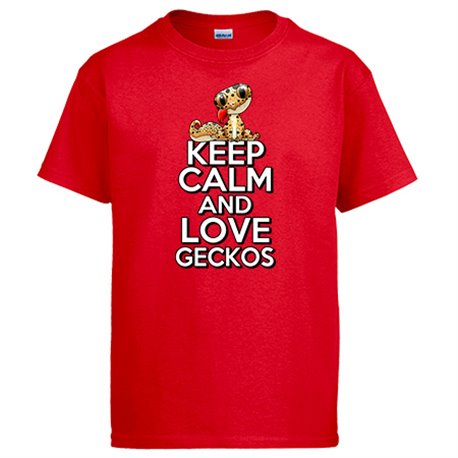 Camiseta keep calm and love geckos