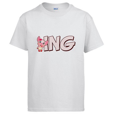Camiseta oing cerdita divertida