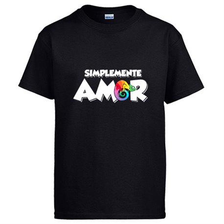 Camiseta simplemente amor camaleónico camaleón