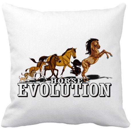 Cojín con relleno horse evolution caballos