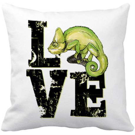 Cojín con relleno Love Camaleón