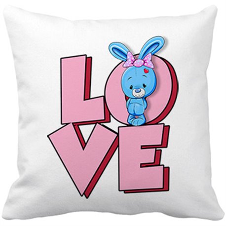 Cojín con relleno Love conejito amoroso
