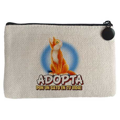Monedero adopta pon un gato en tu vida