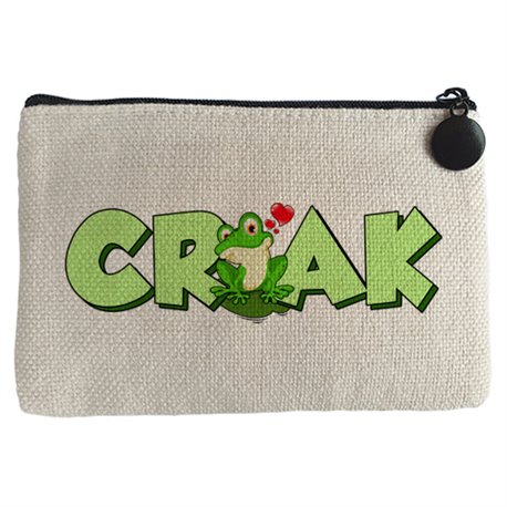 Monedero dibujo divertido amor de una rana