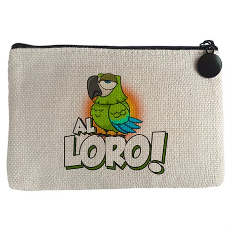 Monedero frase al loro para amantes de las aves