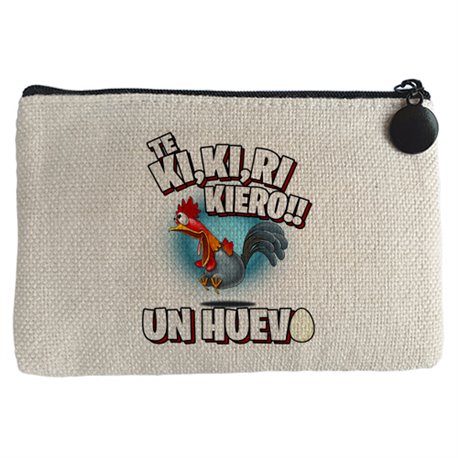 Monedero frase divertida te quiero un huevo