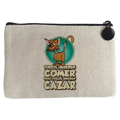 Monedero gato callejero frase divertida