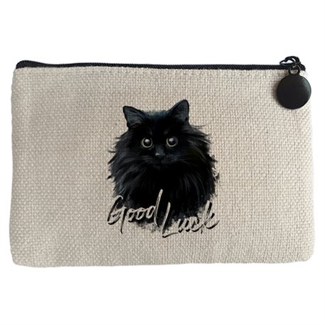 Monedero gato negro buena suerte Good Luck
