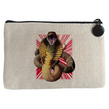 Monedero ilustración de serpiente salvaje