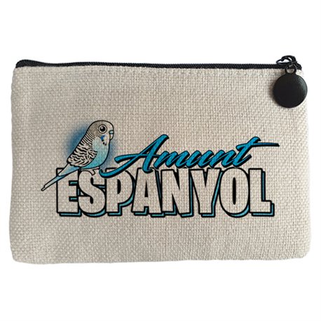 Monedero ilustración parodia de un periquito espanyol