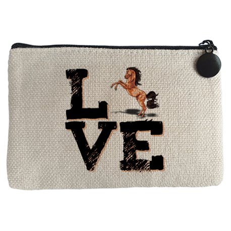 Monedero Love Horses amor por los caballos