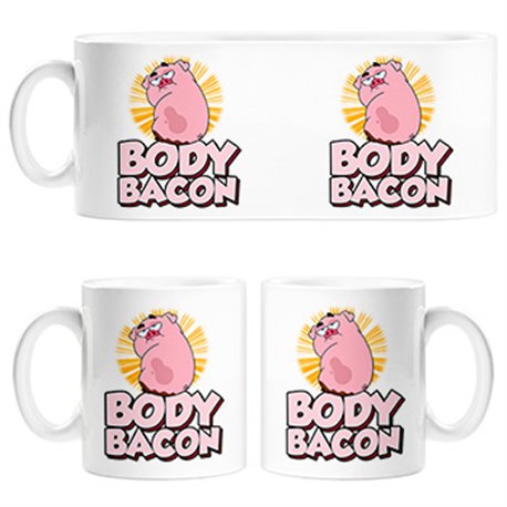 Taza divertido body bacon