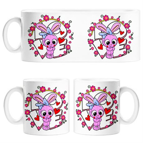 Taza Love conejita amorosa