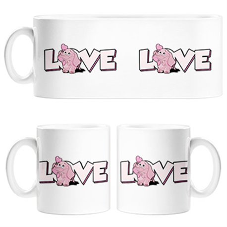 Taza Love Elefante me encantan los elefantes