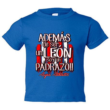 Camiseta bebé además de ser un león soy un padrazo del Athletic