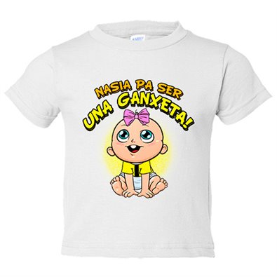 Camiseta niño nacida para ser una Ganxeta Reus fútbol