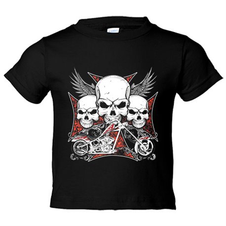 Camiseta bebé para moteros cañeros