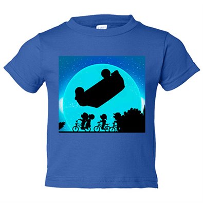 Camiseta bebé parodia E.T. póster película