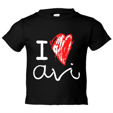 Camiseta bebé I Love avi