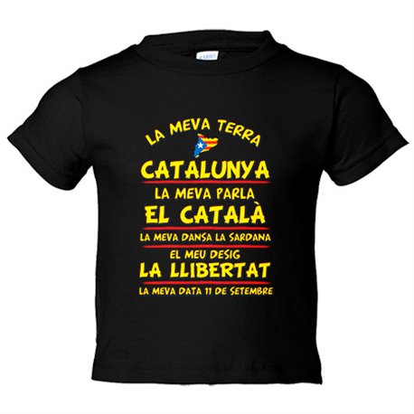 Camiseta bebé La meva terra Catalunya