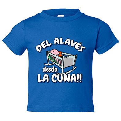 Camiseta bebé del Alavés desde la cuna para aficionado al fútbol