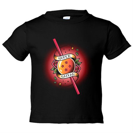 Camiseta bebé ilustración super Saiyan Love