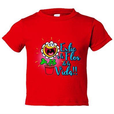 Camiseta bebé Estic a la flor de la vida