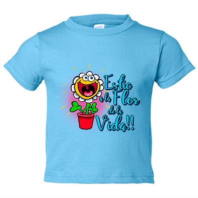 Camiseta niño Estic a la flor de la vida Camiseta niño Estic a la flor de la vida