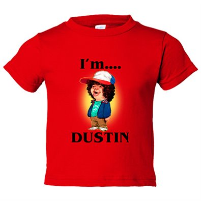 Camiseta bebé parodia I Am Dustin