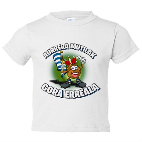 Camiseta bebé parodia de la mascota de fútbol de San Sebastian