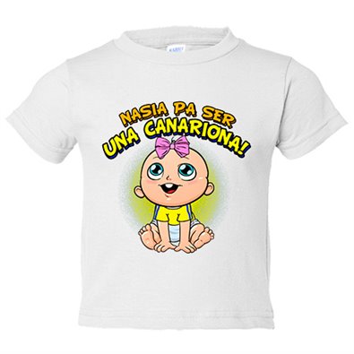 Camiseta niño nacida para ser una Canariona Las Palmas fútbol