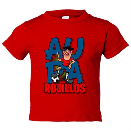 Camiseta bebé parodia de los rojillos la mascota del fútbol de Pamplona