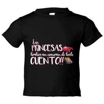 Camiseta niño Las princesas también nos cansamos de tanto cuento