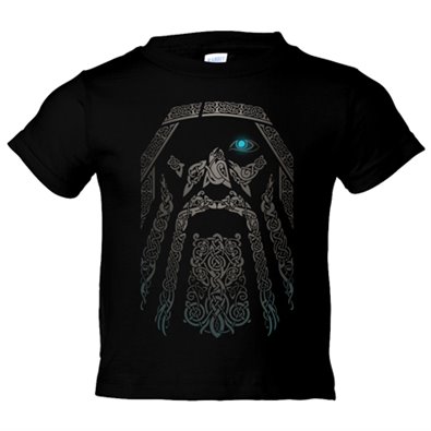 Camiseta niño rostro del dios vikingo Odín Vikings