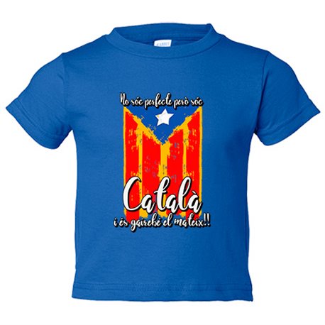 Camiseta niño no soc perfecte pero soc català Camiseta niño no soc perfecte pero soc català