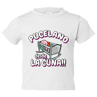 Camiseta bebé Pucelano desde la cuna para aficionado al fútbol