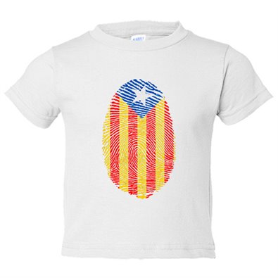Camiseta niño Emprenta ADN senyera Catalunya Independent Independència Camiseta niño Emprenta ADN senyera Catalunya Independent Independència