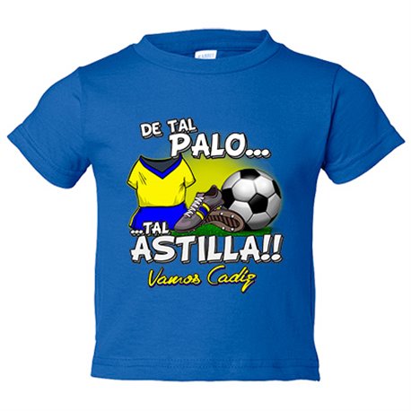 Camiseta bebé de tal palo tal astilla de Cádiz para aficionado al fútbol