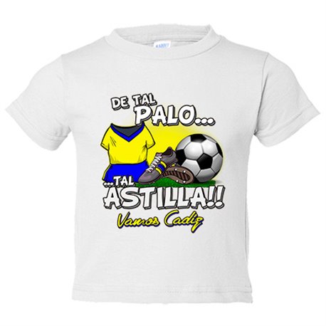 Camiseta niño De tal palo tal astilla Cádiz fútbol