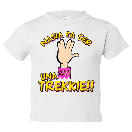 Camiseta niño Star Trek nacida para ser una Trekkie