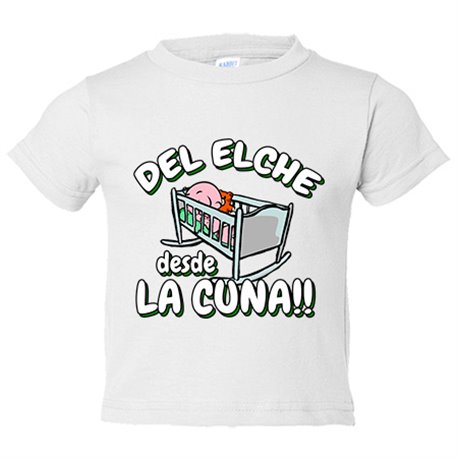 Camiseta bebé del Elche desde la cuna para aficionado al fútbol