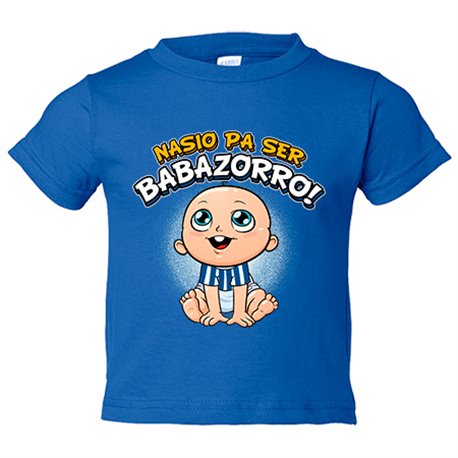 Camiseta bebé nacido para ser Babazorro para aficionado al fútbol de Vitoria Gasteiz