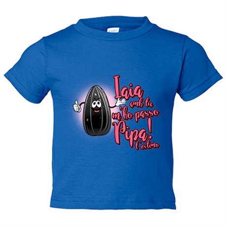 Camiseta bebé Iaia amb tu m ho passo pipa