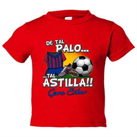 Camiseta bebé de tal palo tal astilla de Eibar para aficionado al fútbol